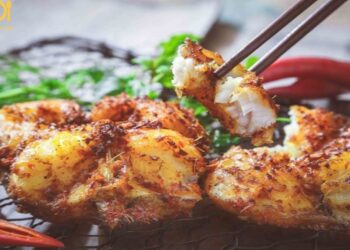 cá tầm nướng riềng mẻ