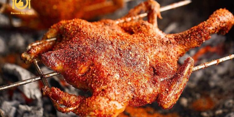 gà nướng muối ớt bằng lò nướng