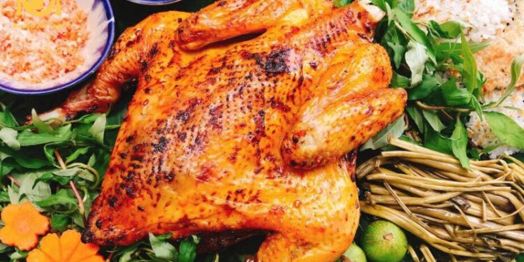 Gà nướng ngũ vị hương mật ong - Món ngon cho ngày cuối tuần 6 gà nướng ngũ vị hương mật ong