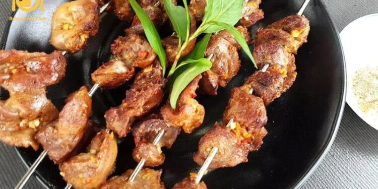 mề gà nướng muối ớt