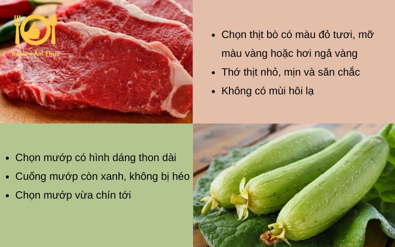 mướp xào thịt bò