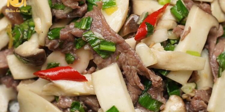 Tổng hợp 10 cách làm thịt bò xào nấm đơn giản, nhanh gọn tại nhà 12 thịt bò xào nấm
