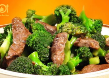 thịt bò xào súp lơ
