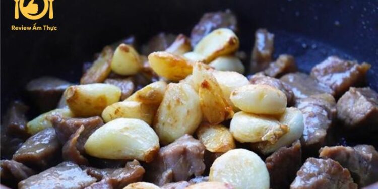 thịt bò xào tỏi