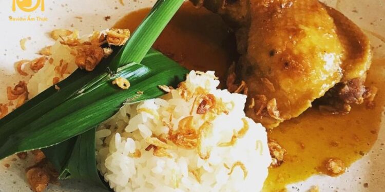 xôi gà nướng mật ong