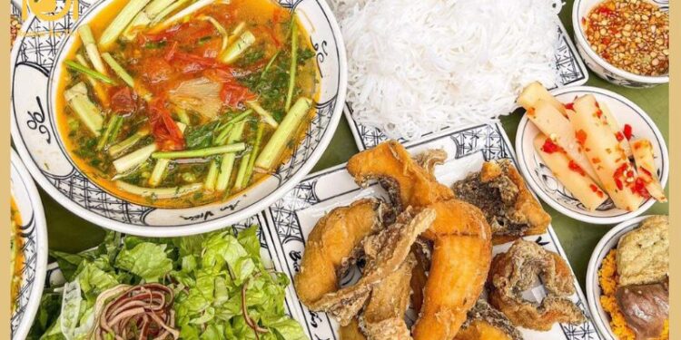 Review bún cá chấm An Viên - Tại sao lúc nào cũng đông khách? 6 bún cá chấm an viên