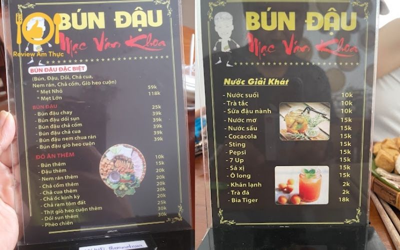 bún đậu mạc văn khoa nha trang