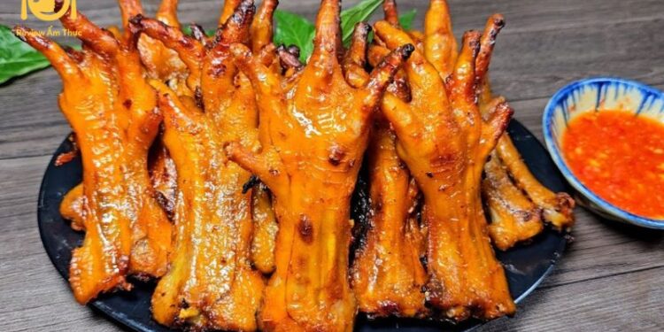 chân gà nướng chao