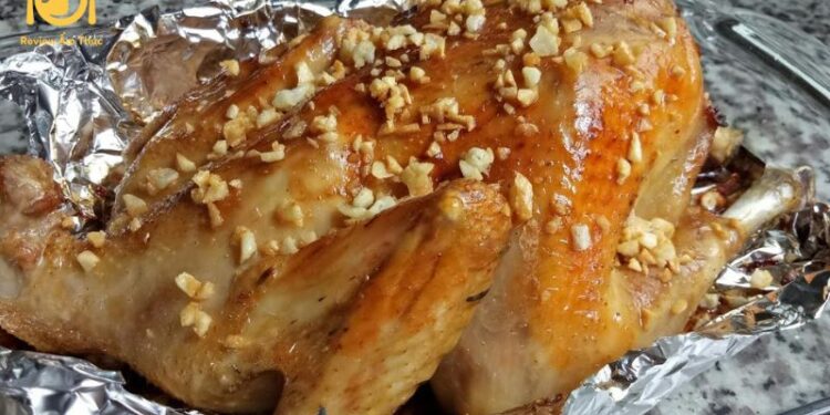gà nướng bơ tỏi