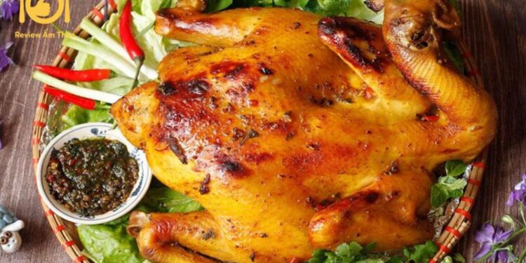 gà nướng lá chanh
