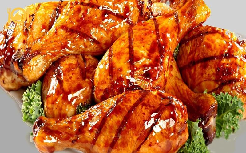 gà nướng teriyaki nồi chiên không dầu