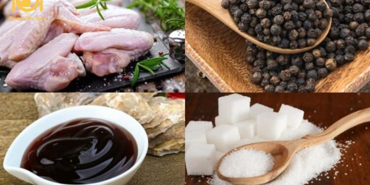 gà nướng tiêu đen