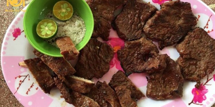 thịt bò nướng mọi