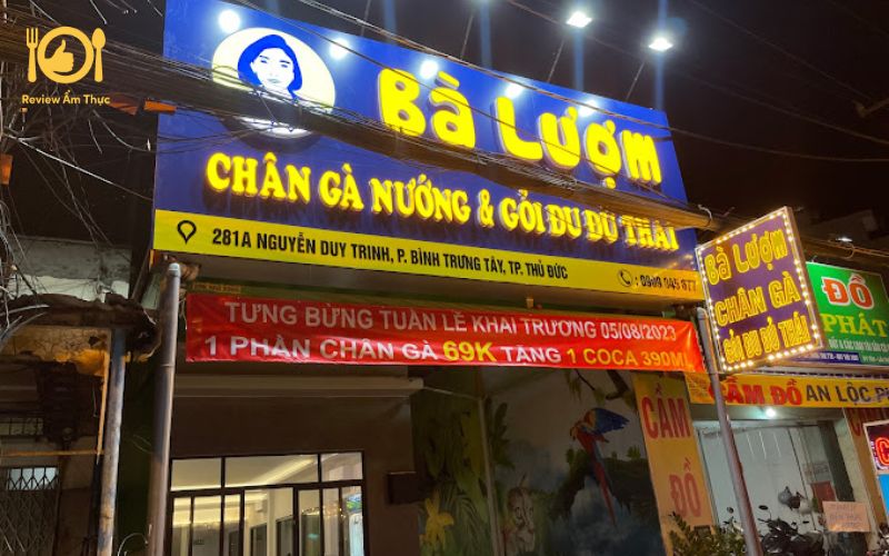 chân gà nướng thủ đức