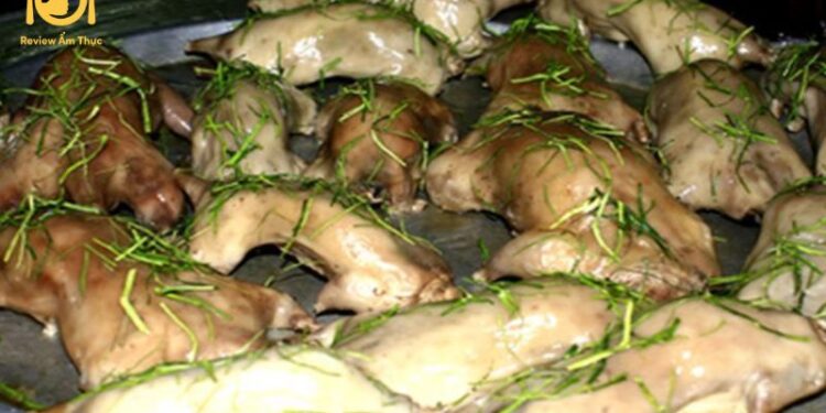 chuột nướng lá chanh