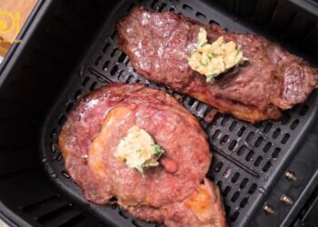 Cách làm thịt bò nướng tảng bằng nồi chiên không dầu giảm béo