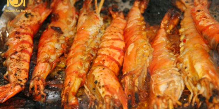 tôm nướng sa tế giấy bạc