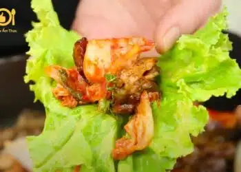 ba chỉ bò nướng nồi chiên không dầu