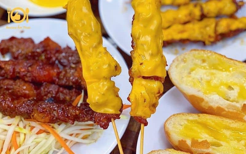 bánh mì bò nướng campuchia