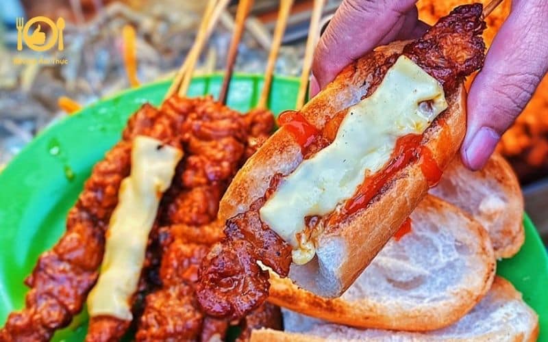 bánh mì bò nướng campuchia