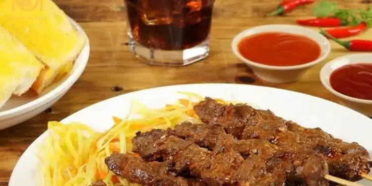 bánh mì bò nướng campuchia