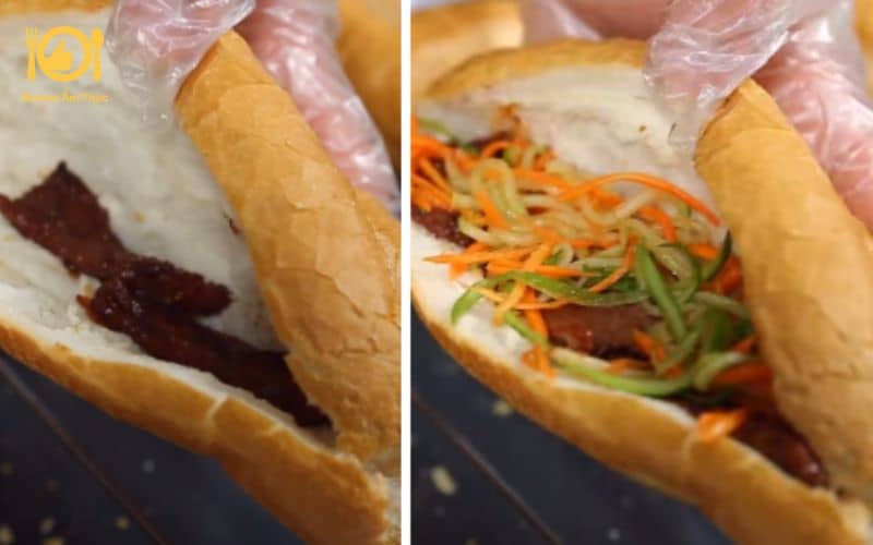 bánh mì bò nướng phô mai