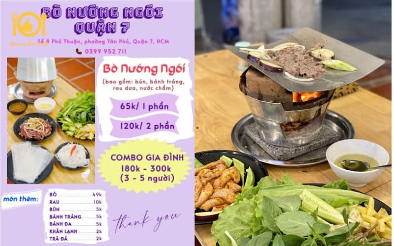 bò nướng ngói quận 7