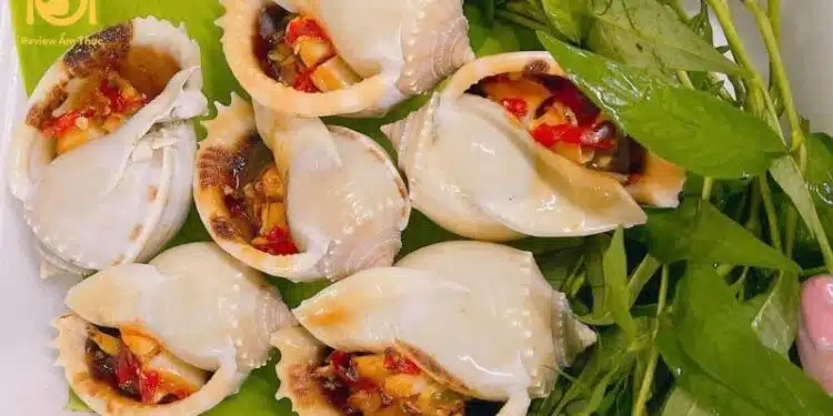 ốc tỏi nướng muối ớt