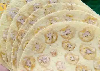 bánh tráng chuối nướng