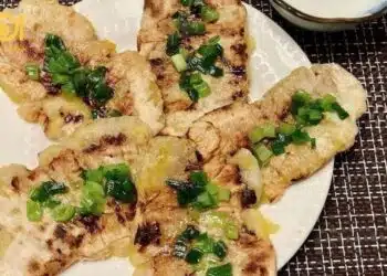 chuối nướng mỡ hành