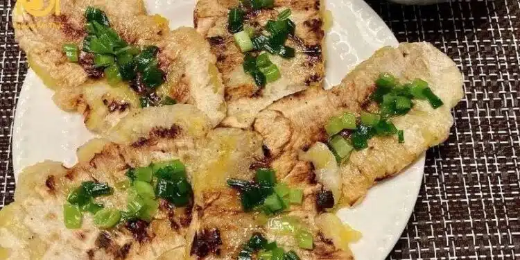 chuối nướng mỡ hành