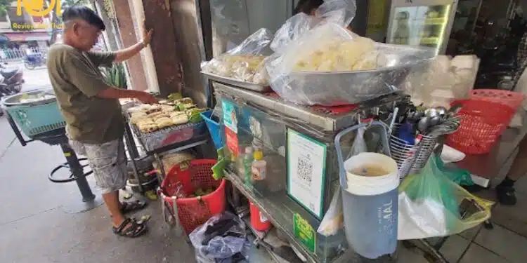 chuối nướng Trần Đình Xu