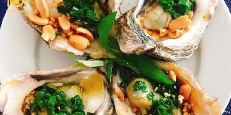 Hàu nướng bơ mỡ hành