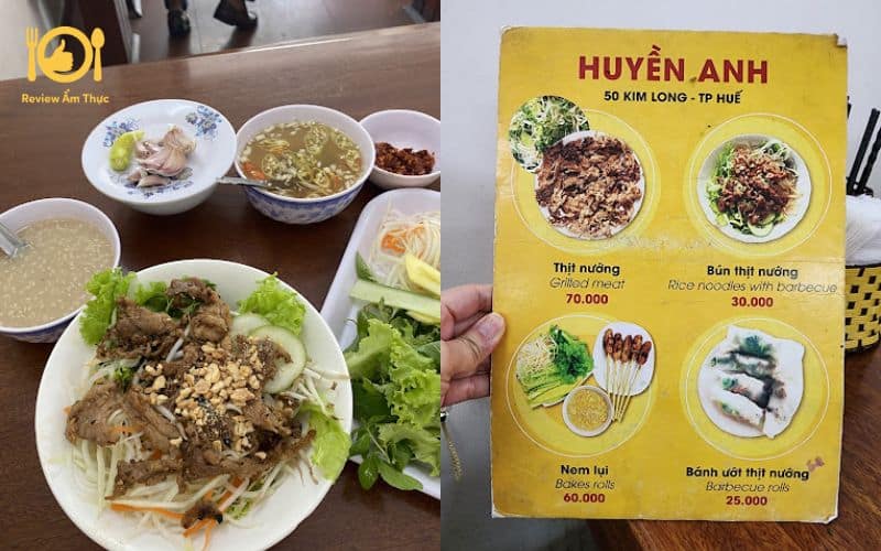 bún thịt nướng Huyền Anh