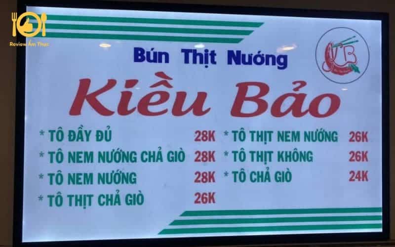 bún thịt nướng kiều bảo đề thám