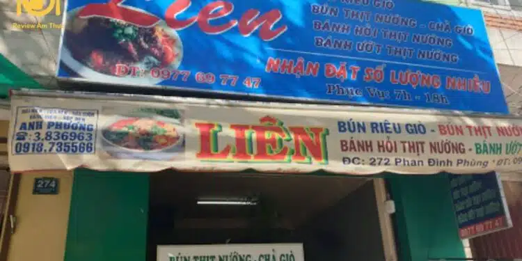 Review quán bún thịt nướng Liên ở Đà Lạt thơm ngon khó cưỡng 6 bún thịt nướng liên