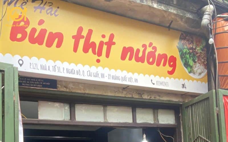 bún thịt nướng mệ hải