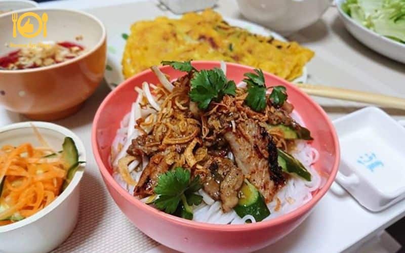 bún thịt nướng ông để