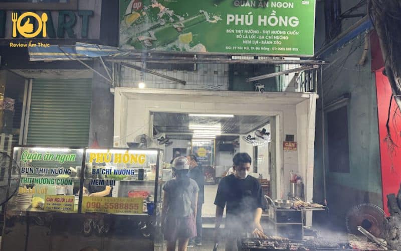 bún thịt nướng phú hồng