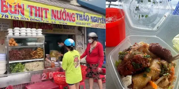 Review quán bún thịt nướng Thảo Nguyên có gì gây ấn tượng? 6 bún thịt nướng thảo nguyên