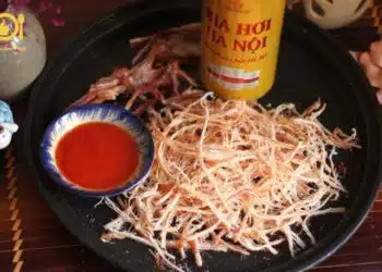 cách nướng mực khô ngâm bia