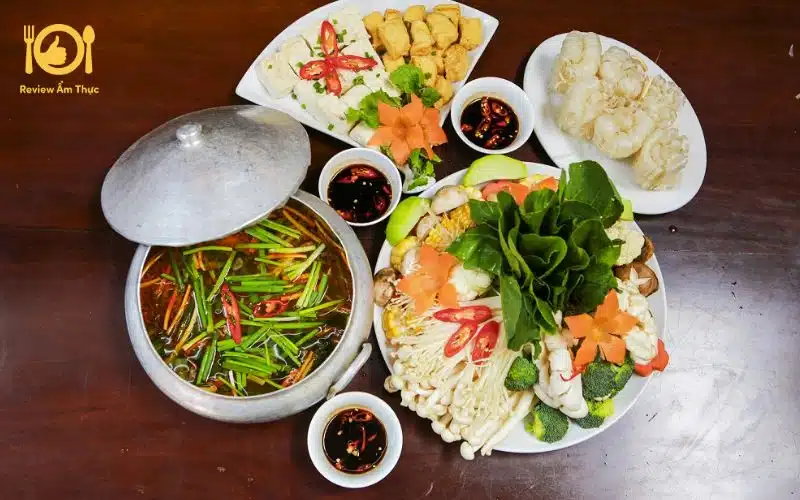 lẩu chay hóc môn