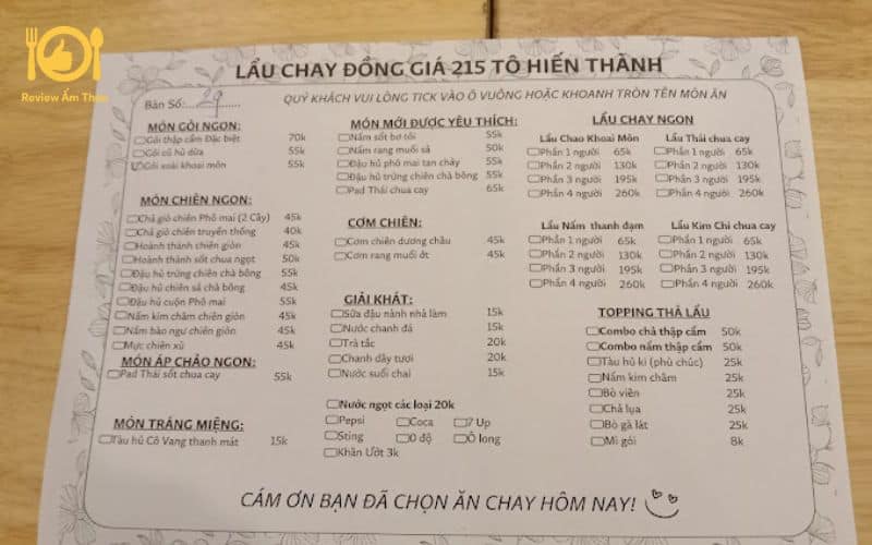 lẩu chay tô hiến thành