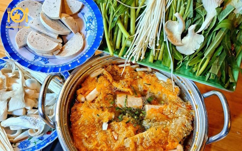 lẩu chay tư đậu