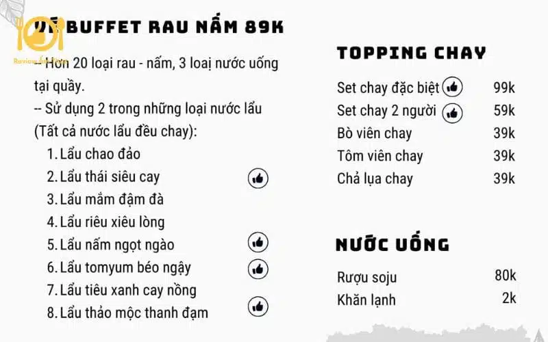 buffet lẩu chay lạc