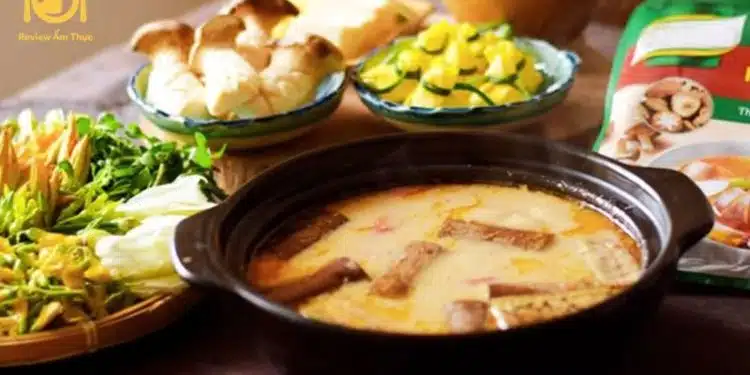 Chia sẻ cách nấu lẩu chao chay siêu ngon, dễ làm cho mọi người 6 lẩu chao chay