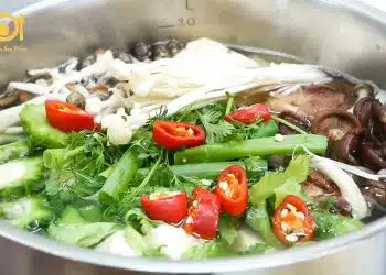 lẩu khổ qua chay
