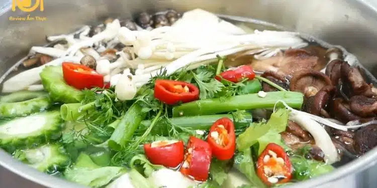 Cách nấu lẩu khổ qua chay đơn giản, thanh đạm và ngon miệng 5 lẩu khổ qua chay