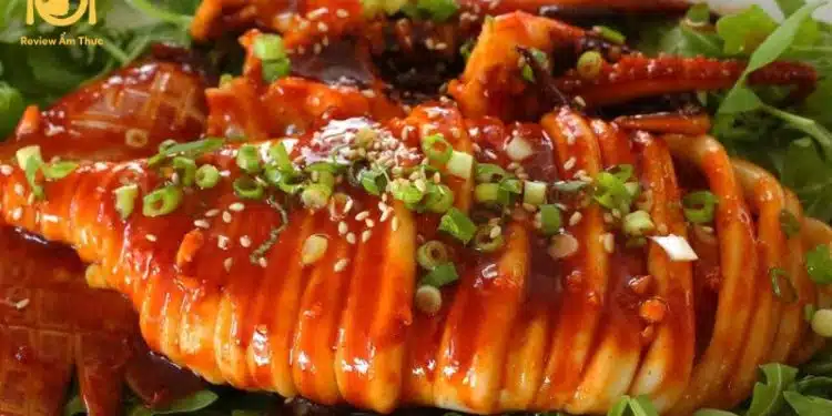 Hướng dẫn chi tiết cách làm mực nướng mật ong ăn dai giòn sần sật 6 mực nướng mật ong