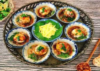 hột vịt lộn nướng muối ớt bằng nồi chiên không